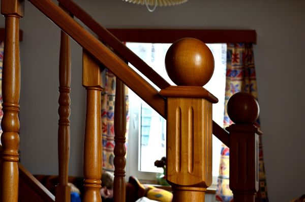 Professional Wood Handrail Staining